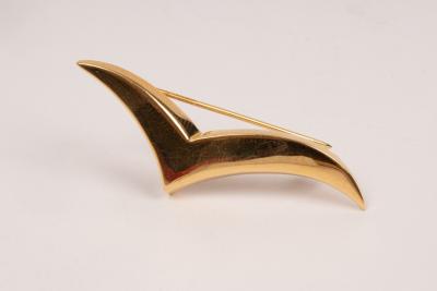 An 18K gold seagull brooch, Tiffany