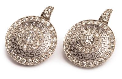 A pair of Art Deco style circular 36b63c