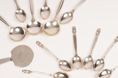 A set of nine Danish sterling silver 36b652