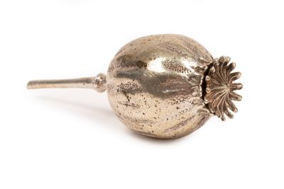 A Victorian novelty poppyhead silver 36b661