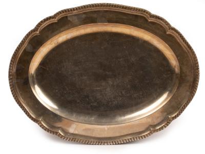 A George III silver meat dish  36b676