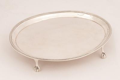 A George III silver teapot stand, Hester