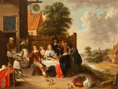 After David Teniers the Younger Feast 36b6f9