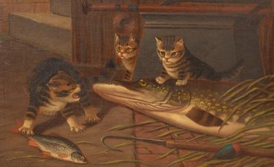 A Rowland Knight (act.1810-1840)/Kittens