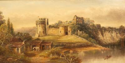 Henry Harris (1852-1926)/Chepstow Castle/oil