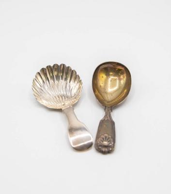 A Victorian silver caddy spoon,