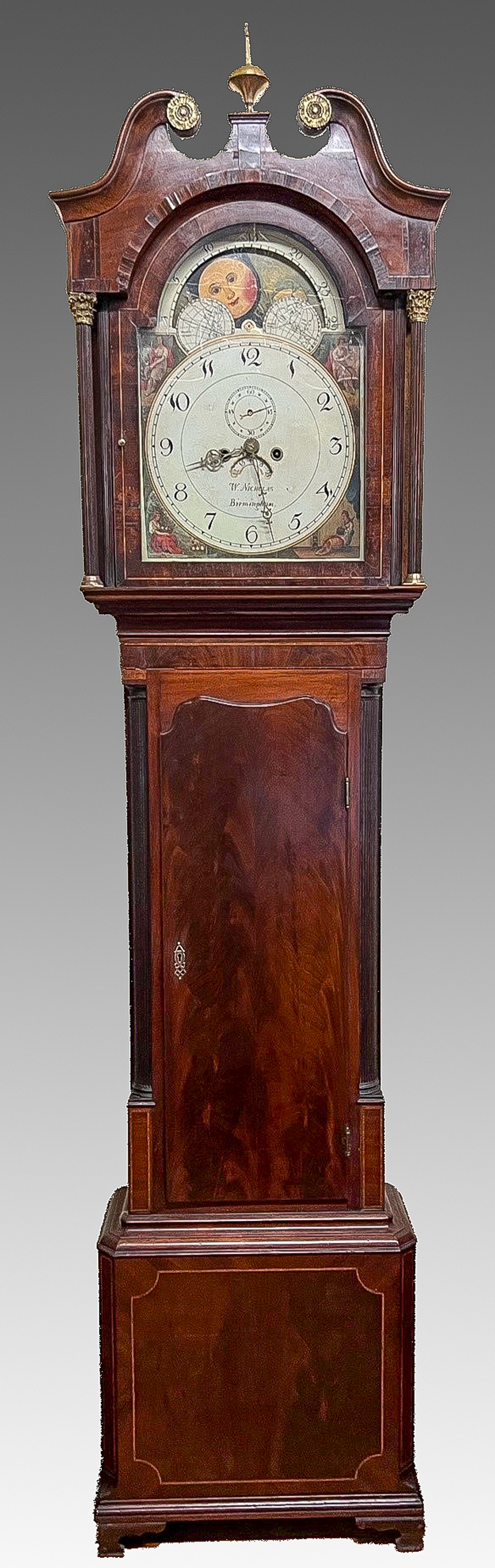 EARLY ENGLISH GRANDFATHER CLOCK  36b7ef