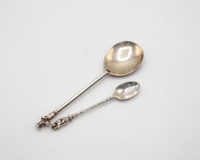 A Victorian silver apostle spoon,