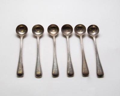 A set of six Victorian silver mustard
