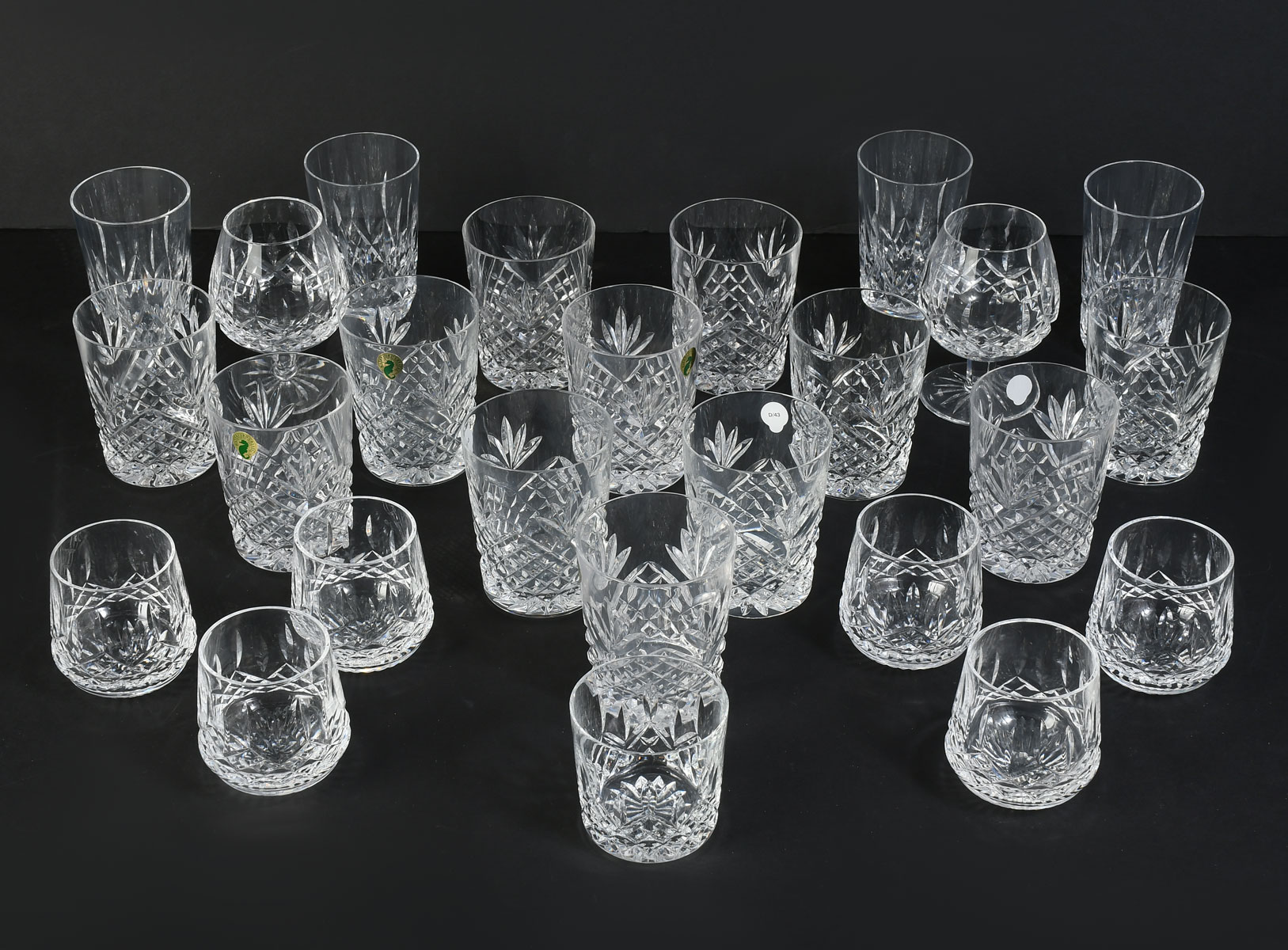 25 PC WATERFORD LISMORE CRYSTAL 36b86c