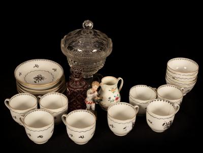 An English porcelain part service