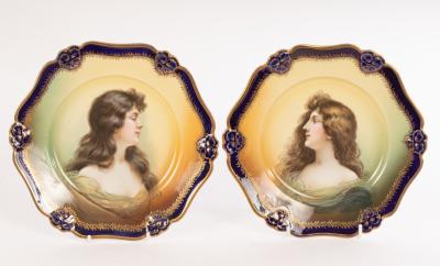 Two Rosenthal porcelain plates, in the
