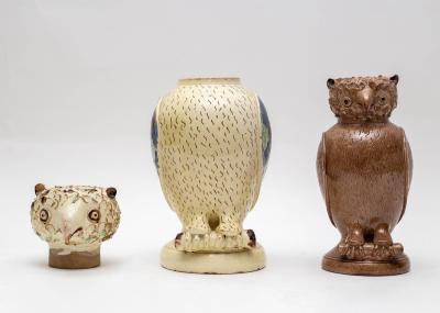 Two earthenware vessels in the form