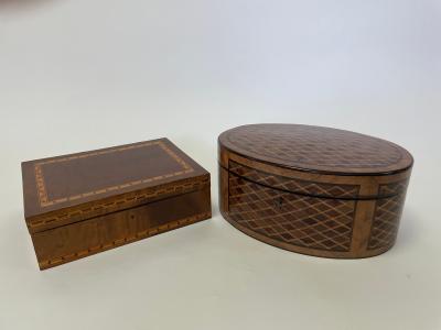 A Regency parquetry box inlaid 36b934