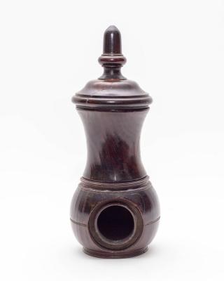 A treen lignum vitae coffee grinder  36b93c