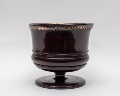 A lignum vitae wassail bowl, 17th