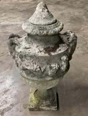 A reconstituted stone urn with 36b9a3