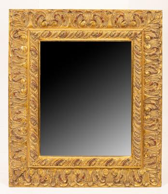 A gilt framed wall mirror of Venetian