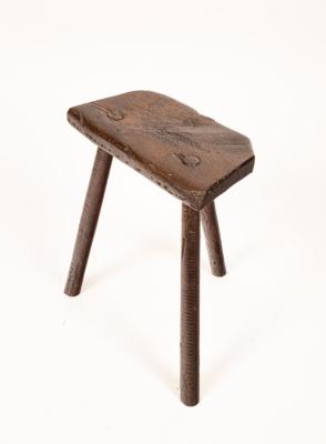 A Victorian primitive oak stool 36ba11