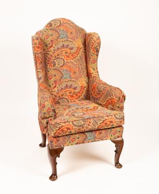 A George II style wingback armchair  36ba17