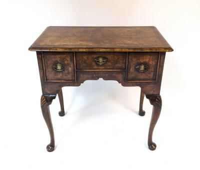 A George III burr elm and walnut