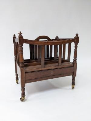 A Regency mahogany Canterbury,