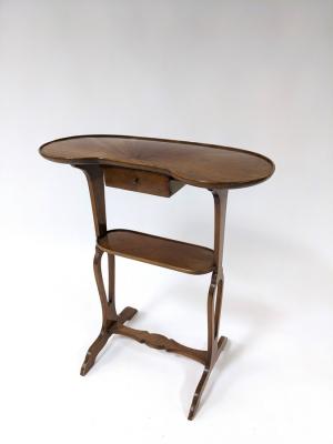 A two-tier occasional table, with