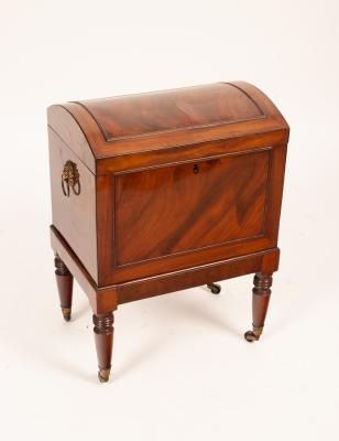 A Regency mahogany cellarette,