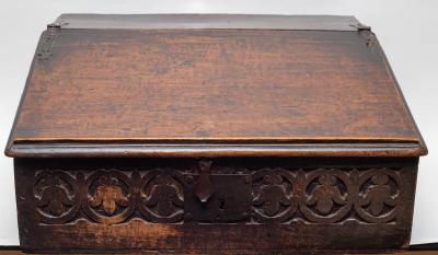 A late 17th Century oak writing 36ba59