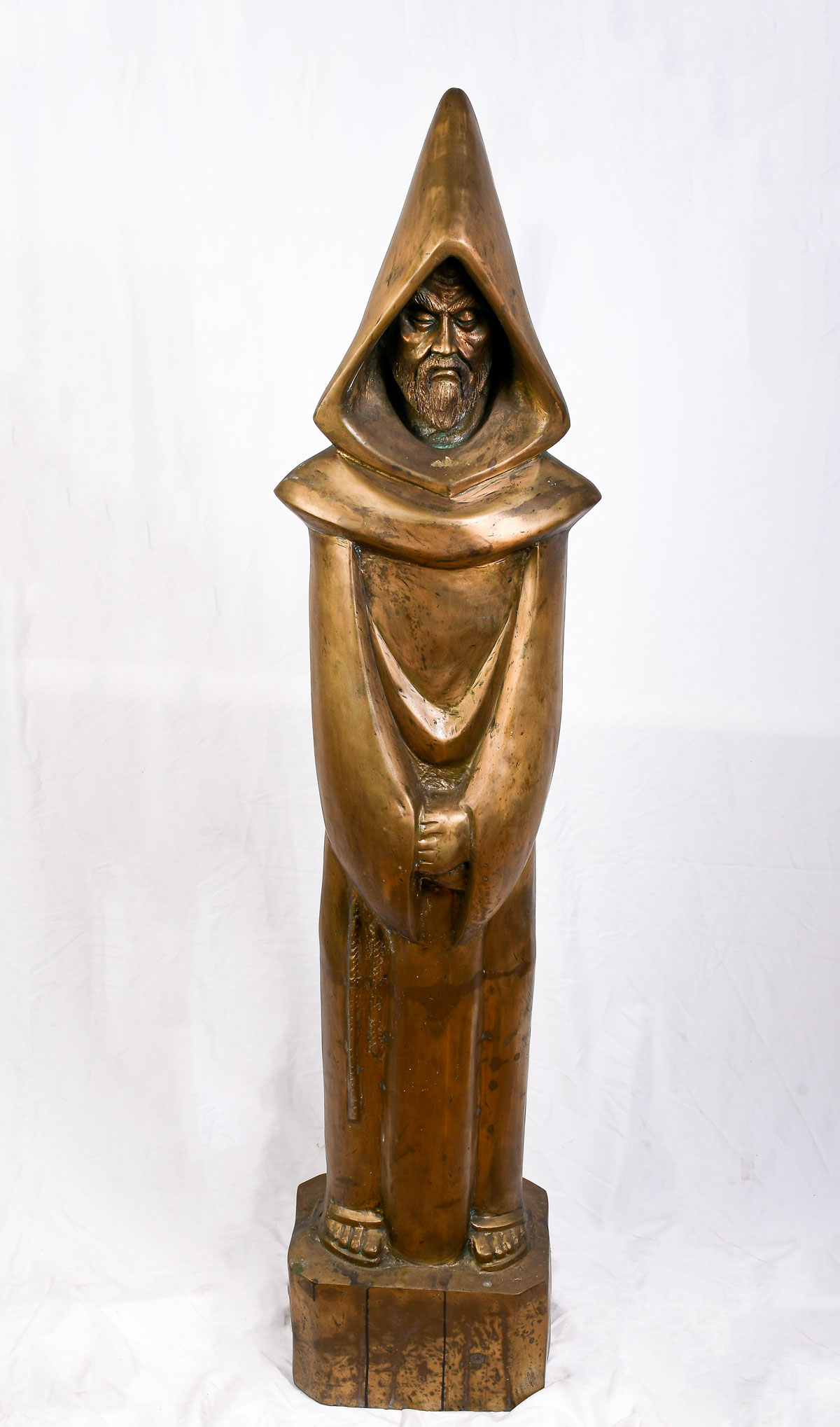 LARGE BRASS DRUID SCULPTURE Large 36ba9a