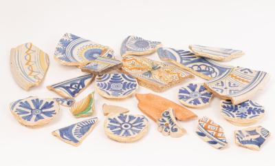 A large quantity of 17th Century Delftware