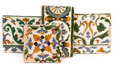 Four Spanish Maiolica Arista tiles  36bafa