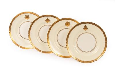 Four Royal Worcester Royal Service plates