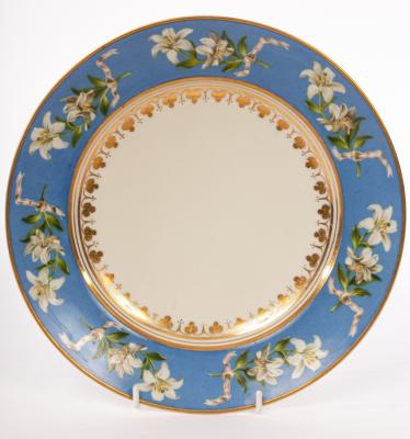 A Vienna plate, Sorgenthal period, dated