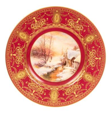 An important Royal Worcester plate 36bb85