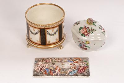 Three pieces of Italian porcelain,