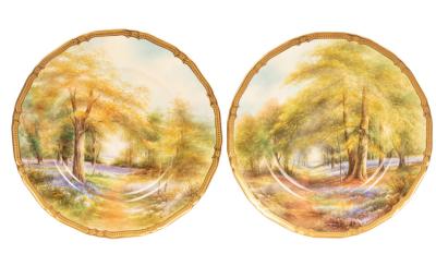 A fine pair of Royal Worcester plates,