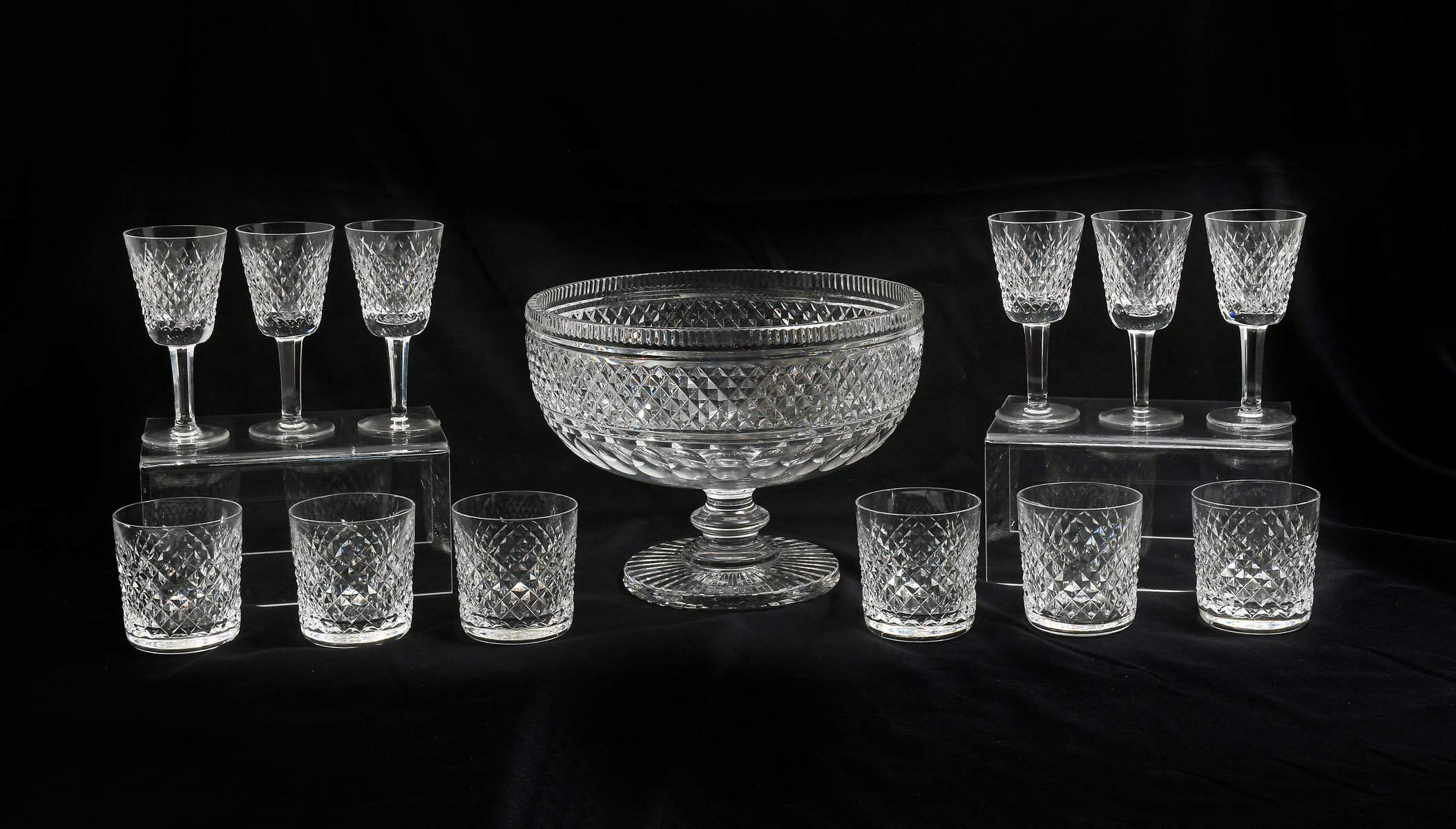 13 PC WATERFORD CRYSTAL PUNCH 36bc03