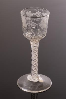 An 18th Century wine glass the 36bc27