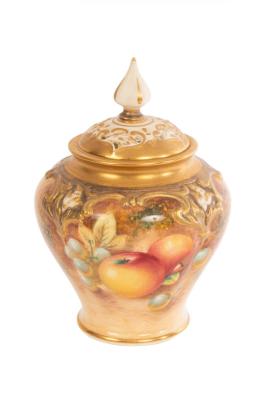 A Royal Worcester pot-pourri jar