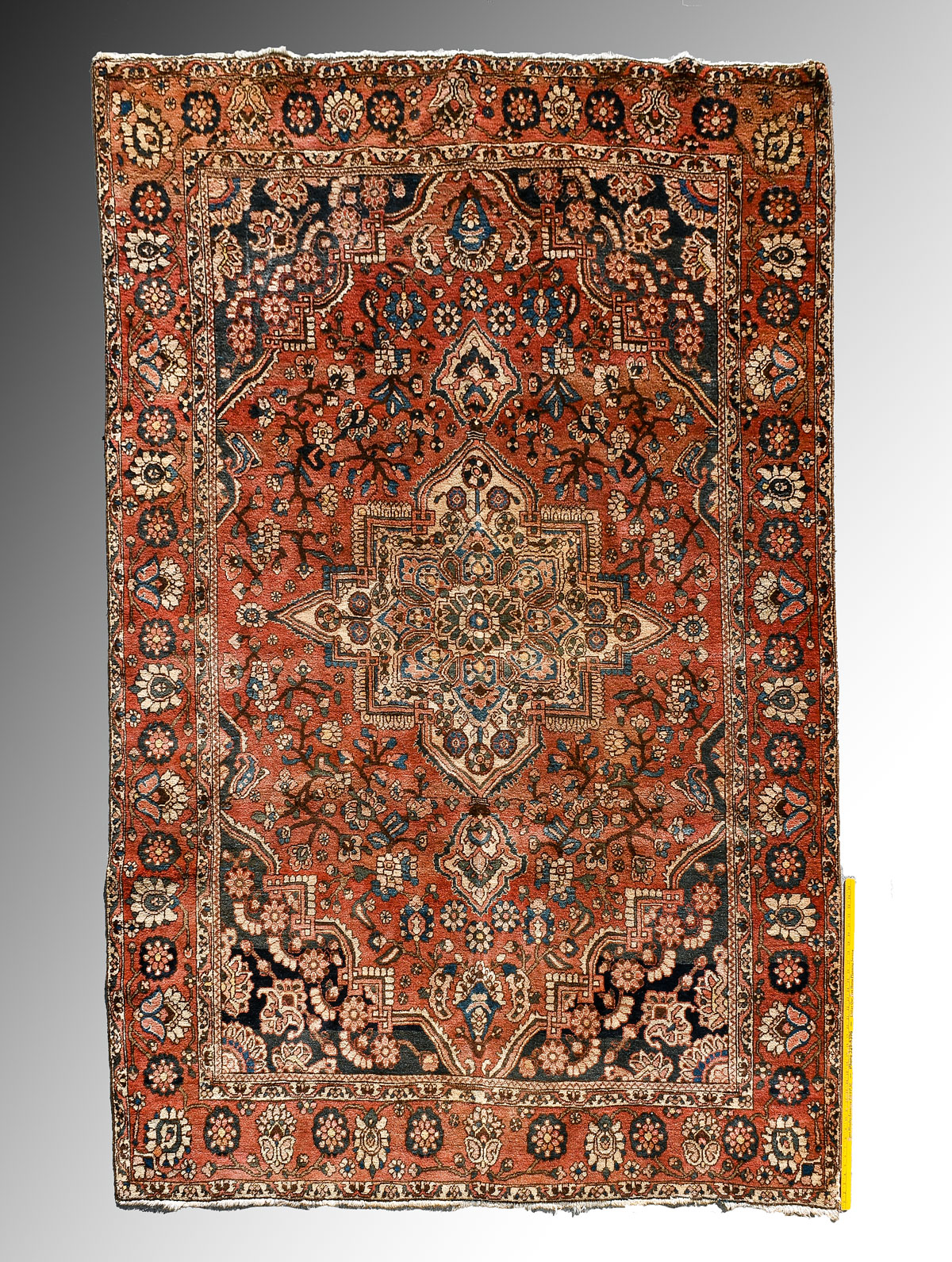 PERSIAN HAND KNOTTED WOOL RUG  36bccc
