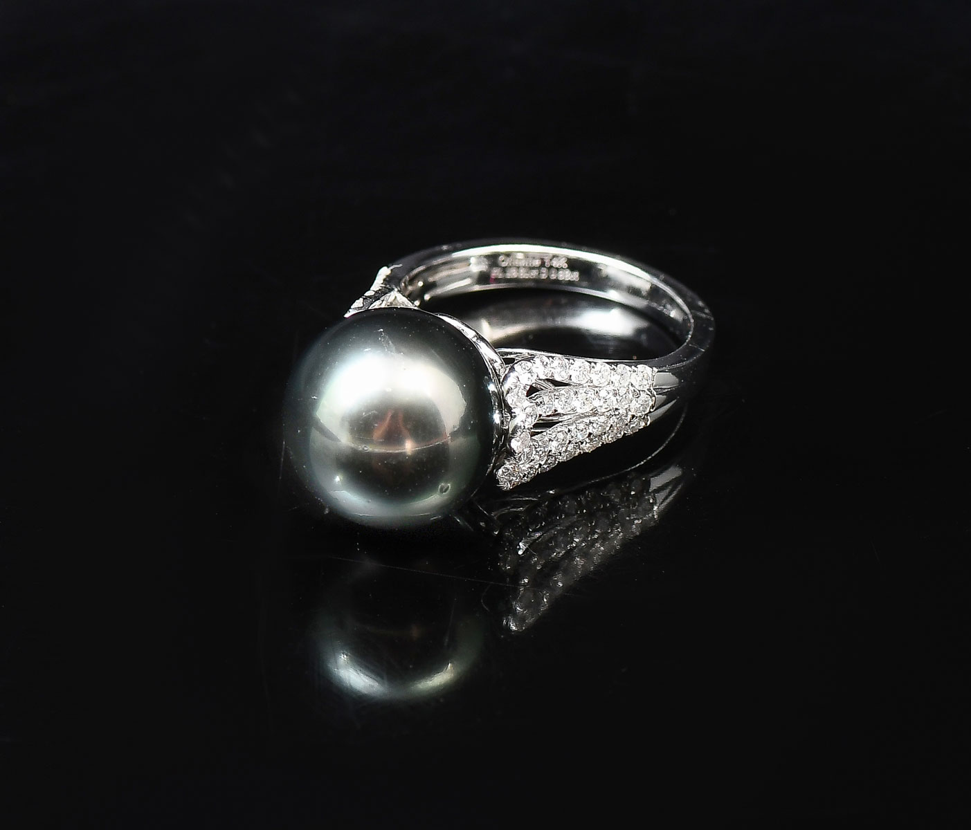 14K BLACK TAHITIAN PEARL DIAMOND 36bd04