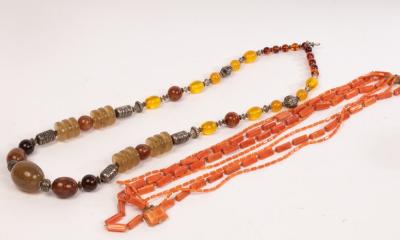 A faux agate bead necklace and 36bd4e