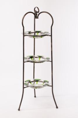 An Art Nouveau cake stand in the