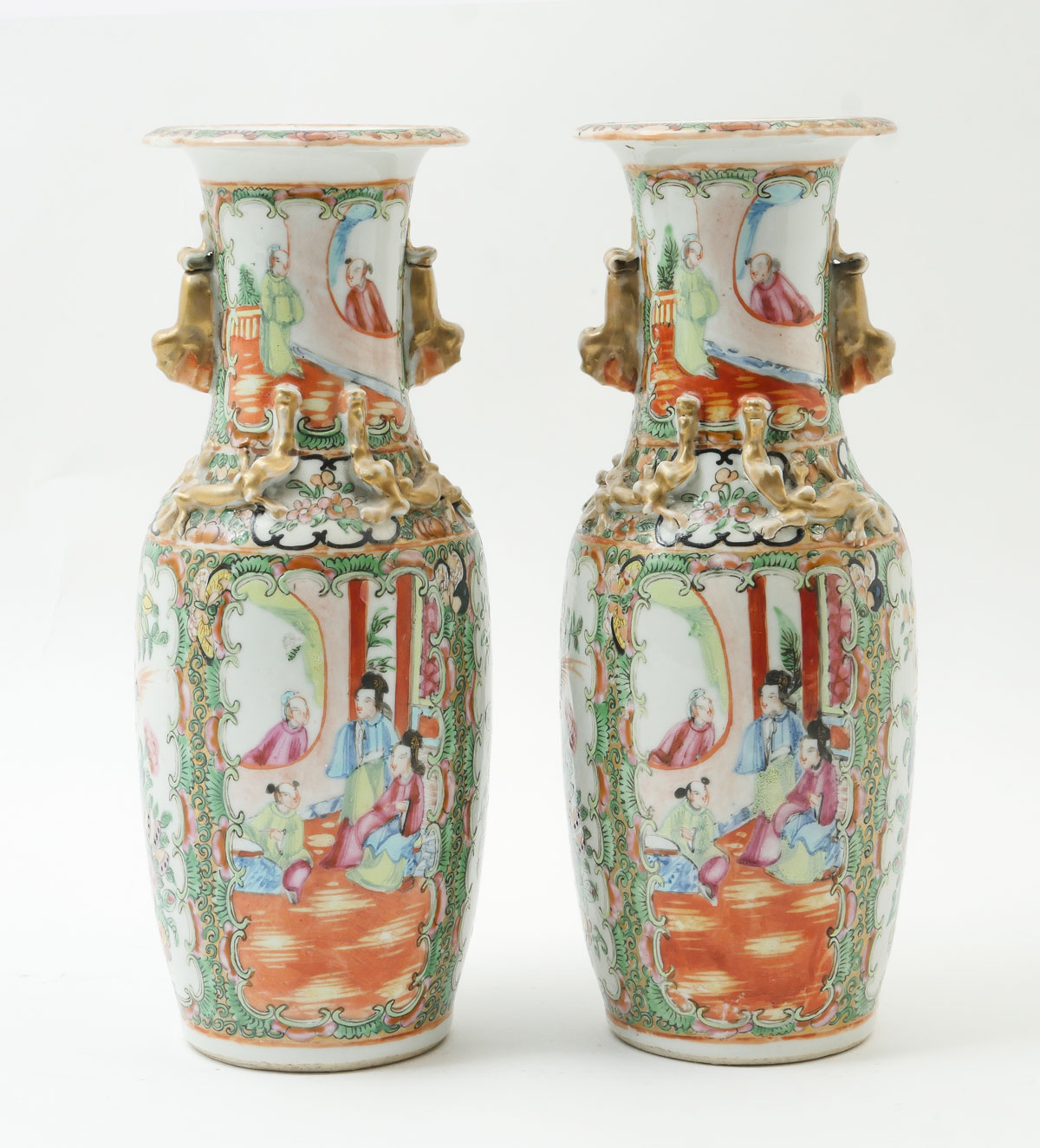 PAIR OF LATE 19TH C CHINESE ROSE 36be90