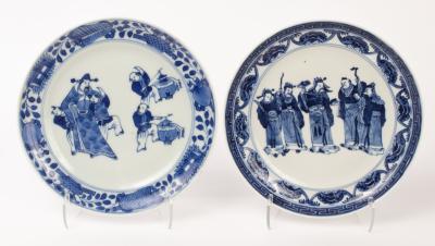 Two Chinese blue and white porcelain