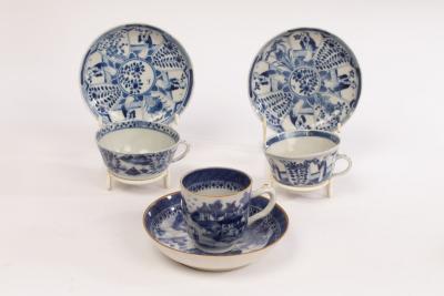 Three sets of Chinese blue and