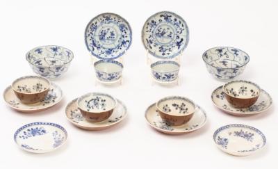 A group of Oriental export tea bowls