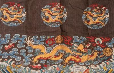Chinese embroidered fabric Qing  36bf76