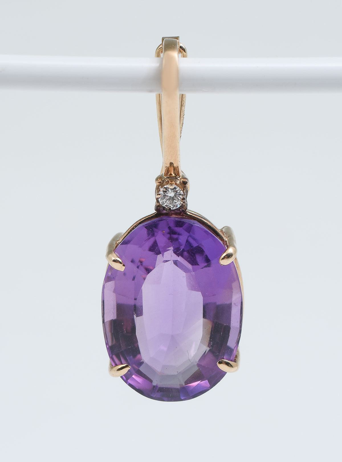 14K OVAL AMETHYST ENHANCER WITH 36c04f